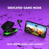 Wings Phantom Gaming TWS with 50ms Low Latency Bluetooth 5.3 Headset Bluetooth Gaming Headset - Black