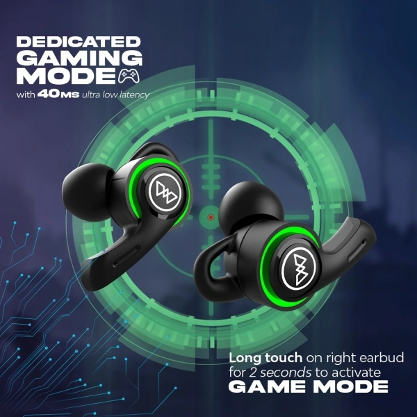 Wings Phantom 200 Wireless Earbuds - Black