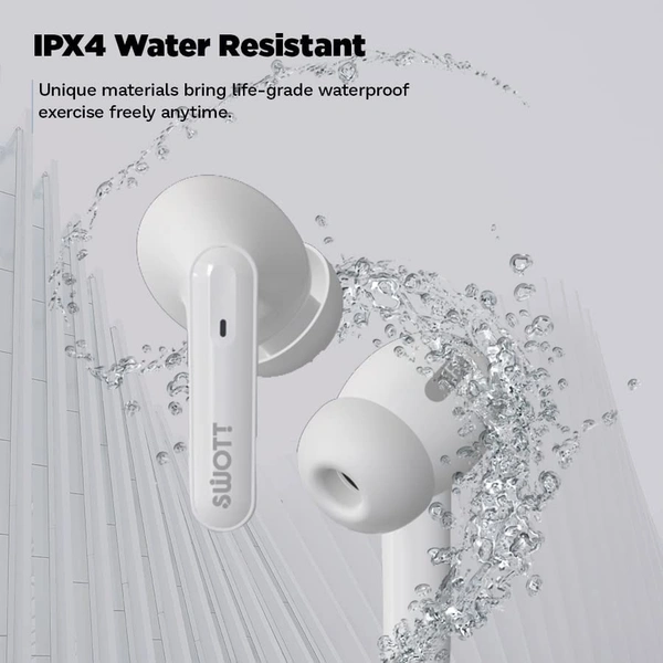 swott airLIT 006 Truly Wireless Earbuds - White