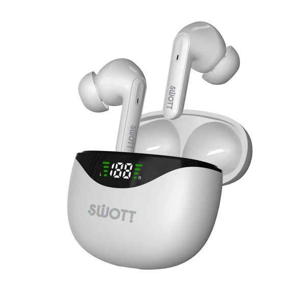 swott airLIT 006 Truly Wireless Earbuds - White