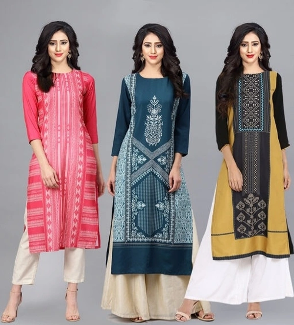 Straight Kurtis Combo  - S ,M,L,XL,XXL 