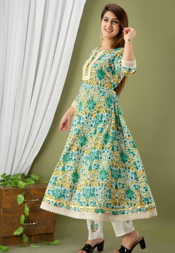 Printed Women Kurta And Dupatta Set  - XL, L, M, XXL