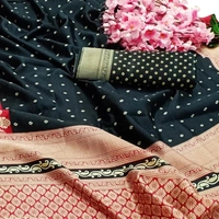 Printed Daily Wear Art Silk Sarees  - Free Size 