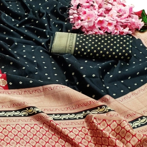 Printed Daily Wear Art Silk Sarees  - Free Size 