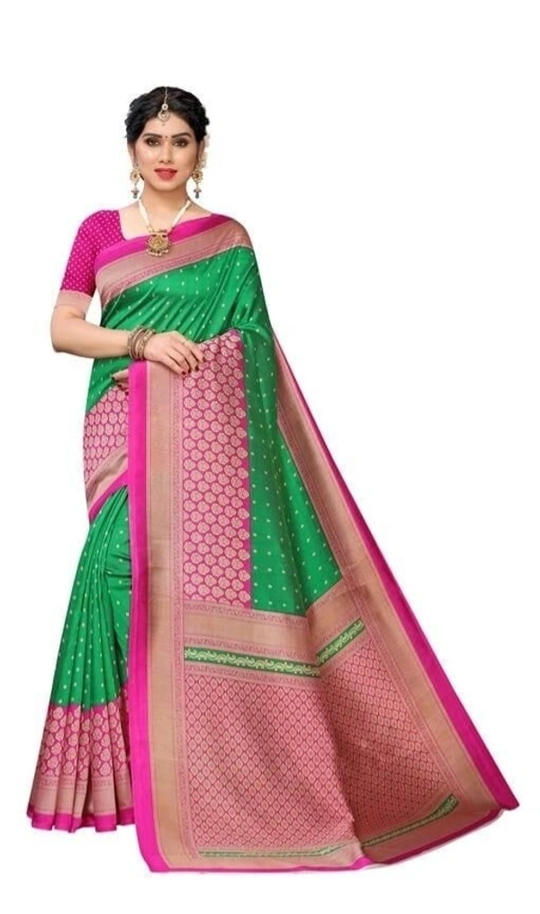 Pisara Printed Daily Wear Art Silk Sarees  - Free Size 