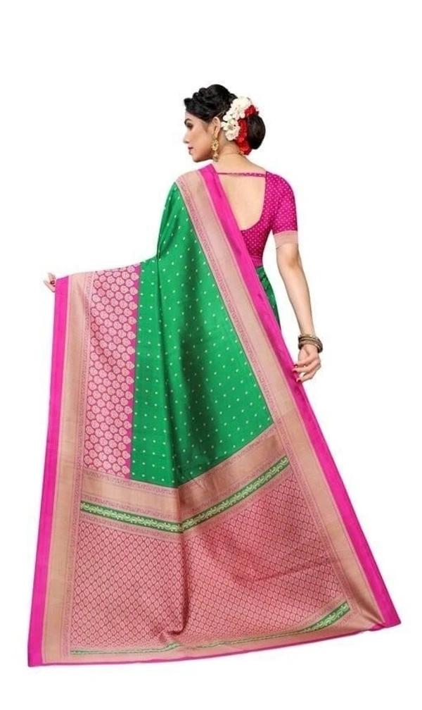 Pisara Printed Daily Wear Art Silk Sarees  - Free Size 