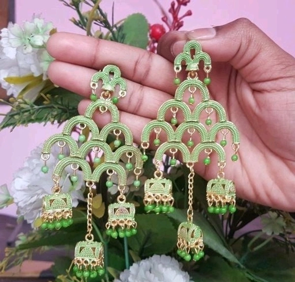 Unique Graceful Long Earrings  - Free Size 