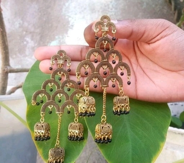 Unique Graceful Long Jhumkas  - Free Size