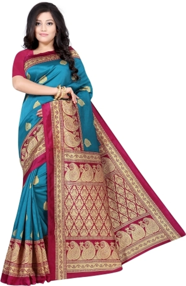 Printed Fashion Art Silk Sarees  - Free Size 