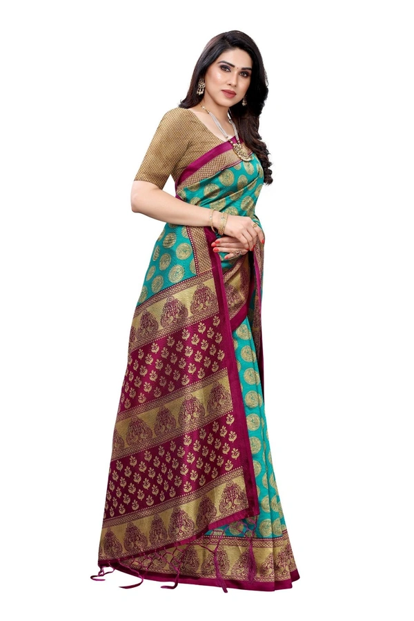 Bhagalpuri Silk Sarees  - Free Size 