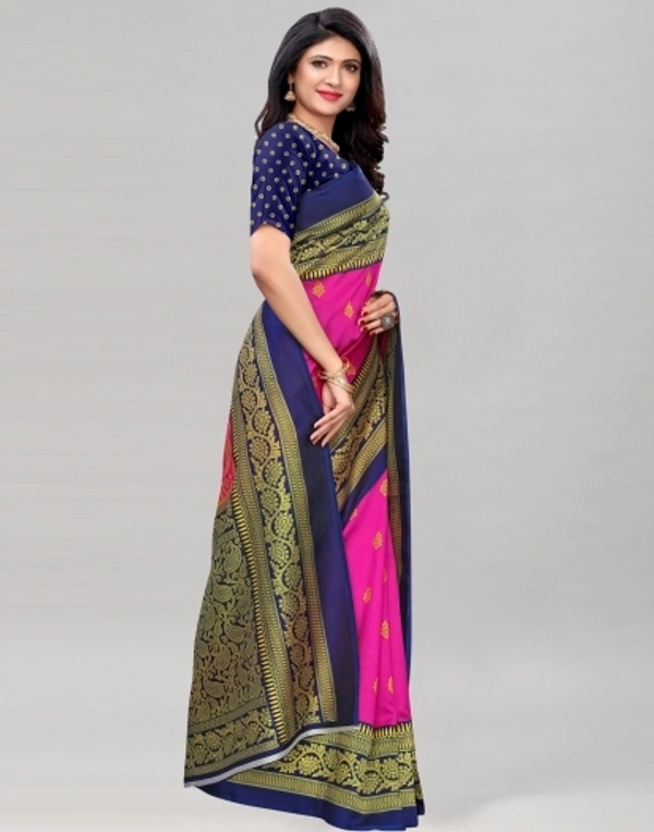 Kanjivaram Cotton Silk Saree - Free Size 