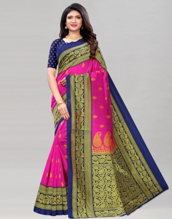 Kanjivaram Cotton Silk Saree - Free Size 