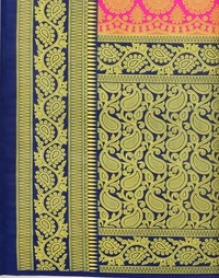 Kanjivaram Cotton Silk Saree - Free Size 