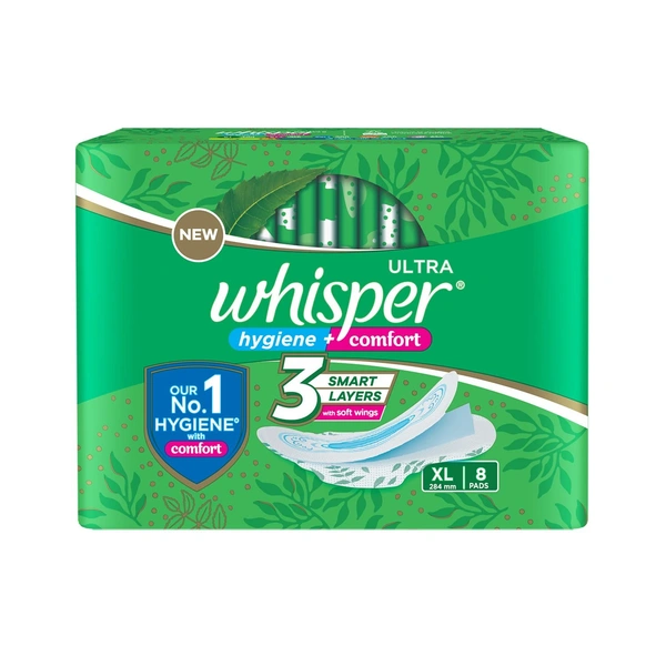 Whisper  Ultra Hygiene + Comfort XL+ - 7 Pads