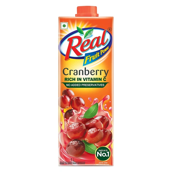 Real Fruit Power Cranberry  - 1 L