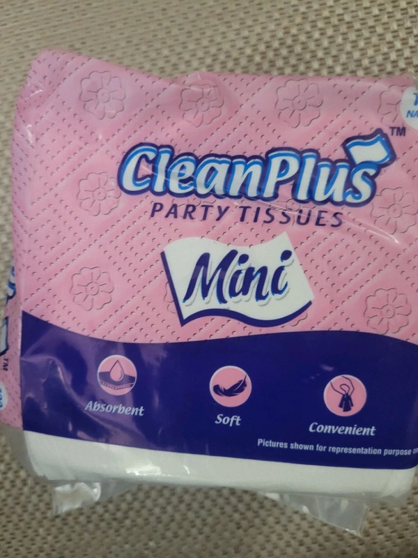 CleanPlus Party Tissues Mini-100 Pieces