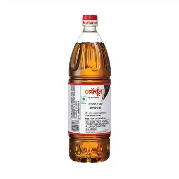 Fortune Kachi Ghani Mustard Oil 1 L (Bottle)