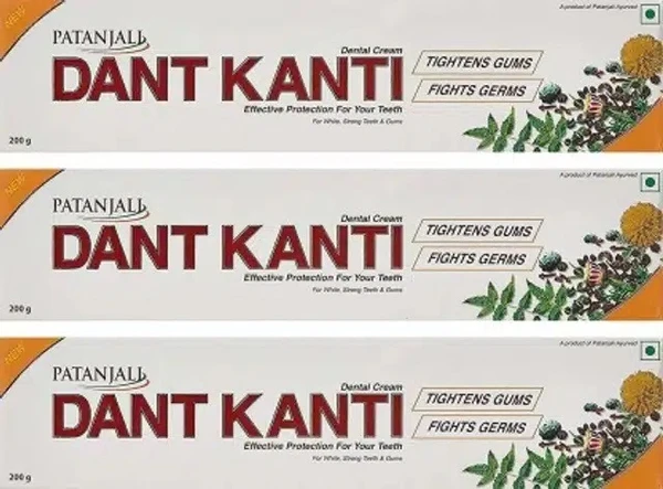 Patanjali Dant Kanti Natural Tooth Paste 3X200 g