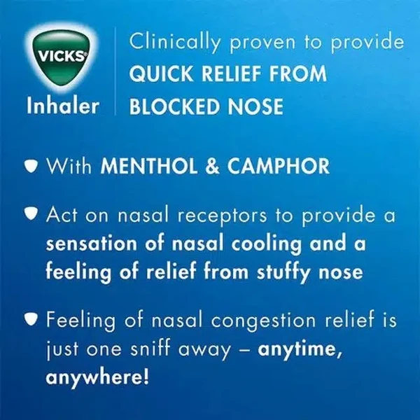 Vicks Nasal Inhaler 0.5 ml (Tube)