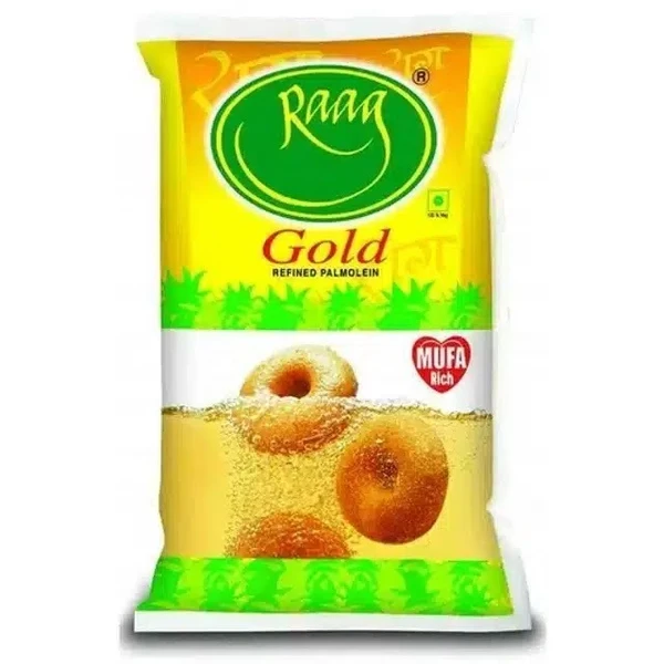 Raag Gold Palmolein Refined Oil (Pouch) 870 g - 870g