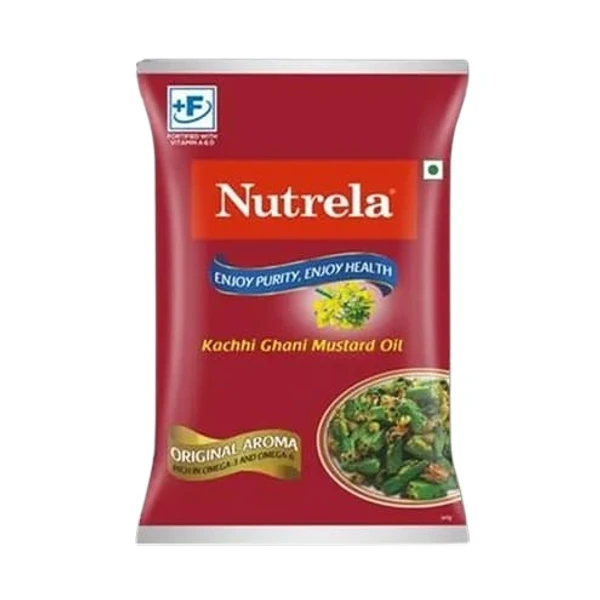 Nutrela Kachhi Ghani Mustard Oil -1 Ltr