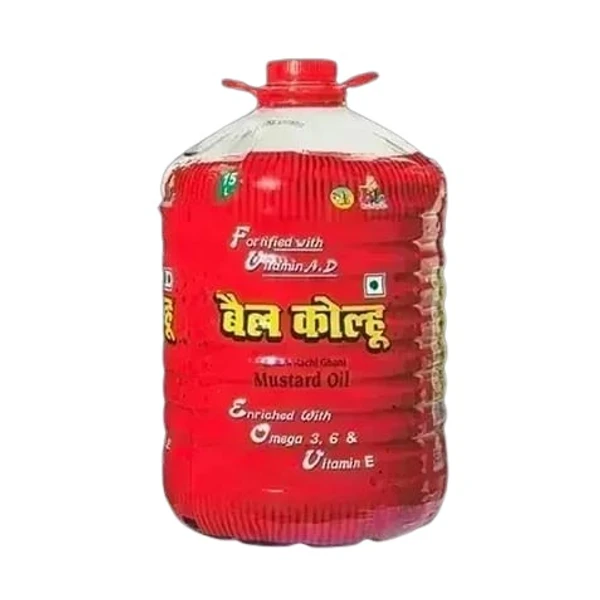 Bail Kolhu Kachi Ghani Oil - 5 ltr (Jar) - 5 ltr