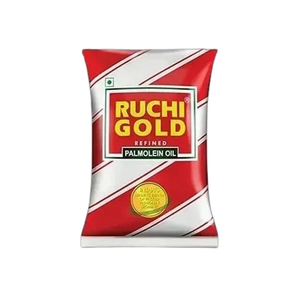 Ruchi Gold Palmolein Oil Pouch - 893 gm - 893 gm, Non-returnable