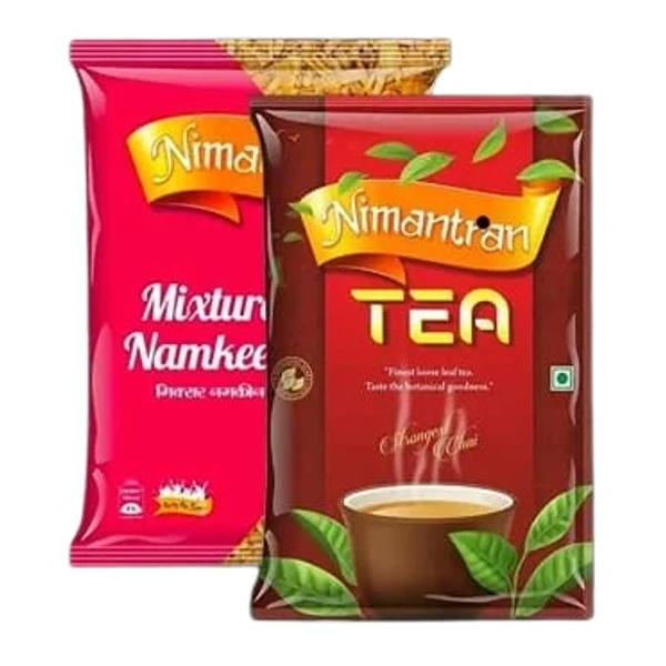 Nimantran Mixture 1 Kg + Tea 1 Kg - Combo of 2, Non-returnable