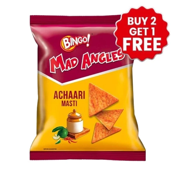 Bingo Mad Angles Achaari Masti - 130 gm (Buy 2 Get 1 free)