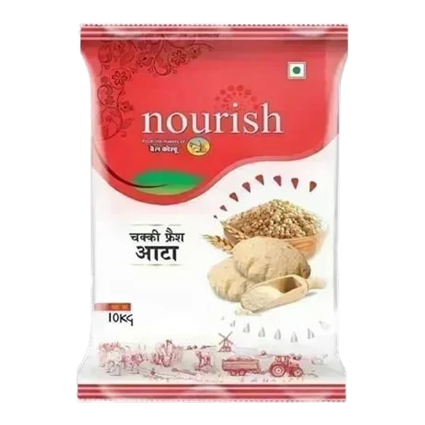 Nourish Chakki Fresh Atta - 10 kg