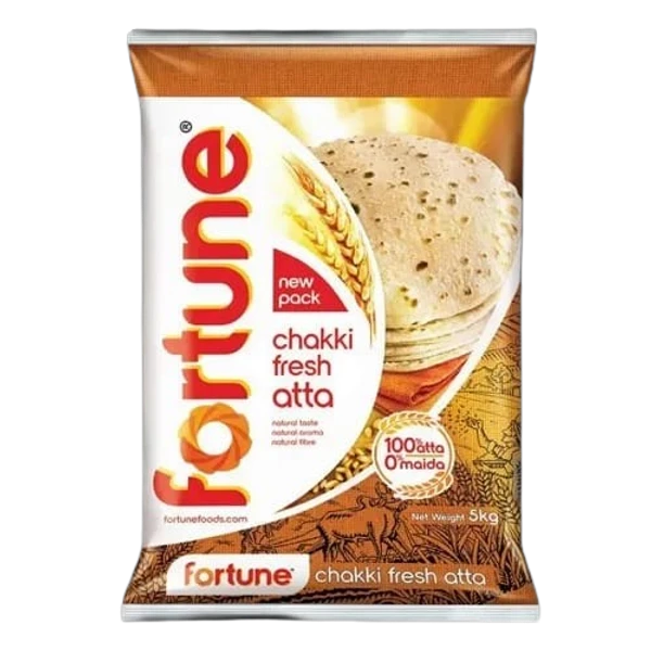 Fortune Chakki Fresh Atta - 5 kg - 5 Kg