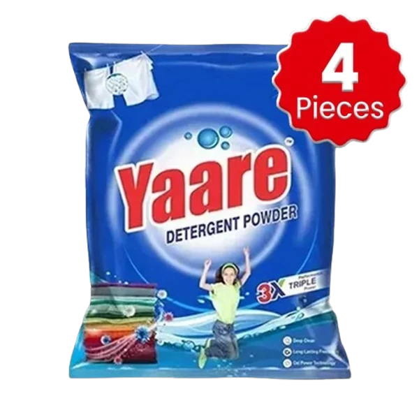 Yaare Detergent Powder - 1 kg (Pack) x 4