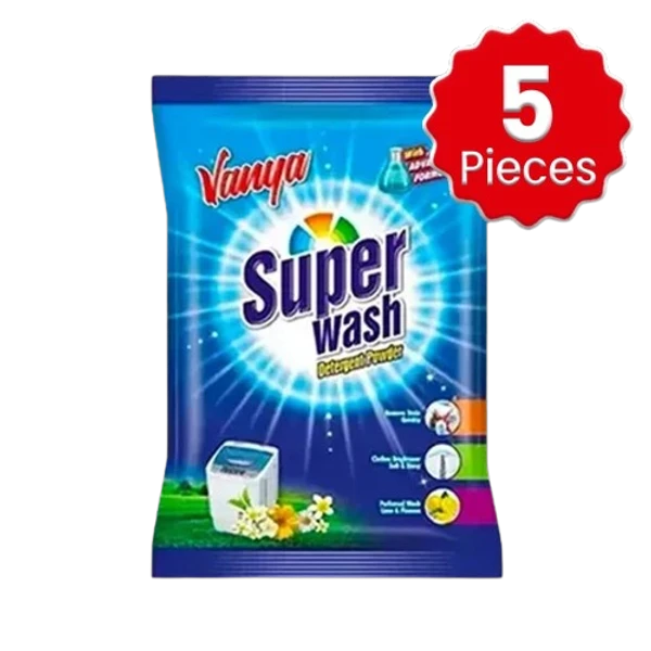 Vanya Super Wash Detergent Powder 1 Kg x 5