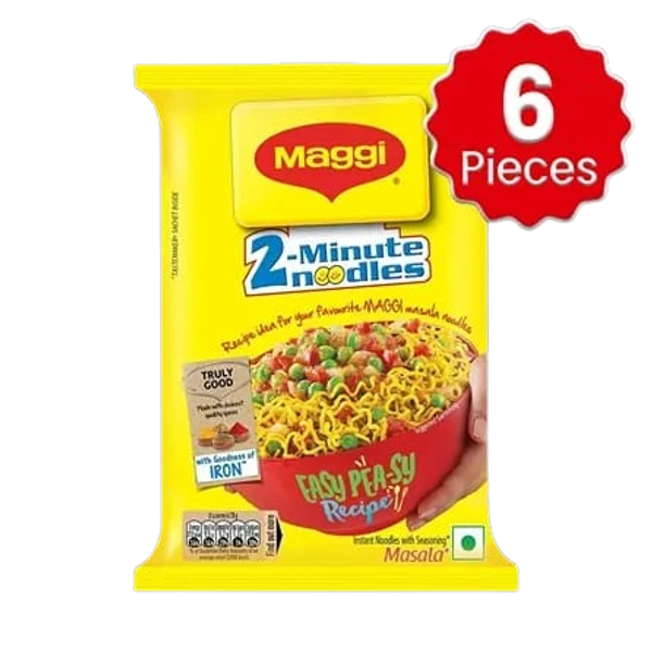 Maggi 2 Minute Masala Noodles - 70 gm x 6