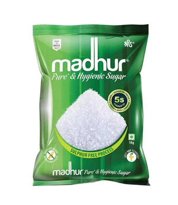 Madhur Pure & Hygienic Sulphurless Sugar - 1 kg