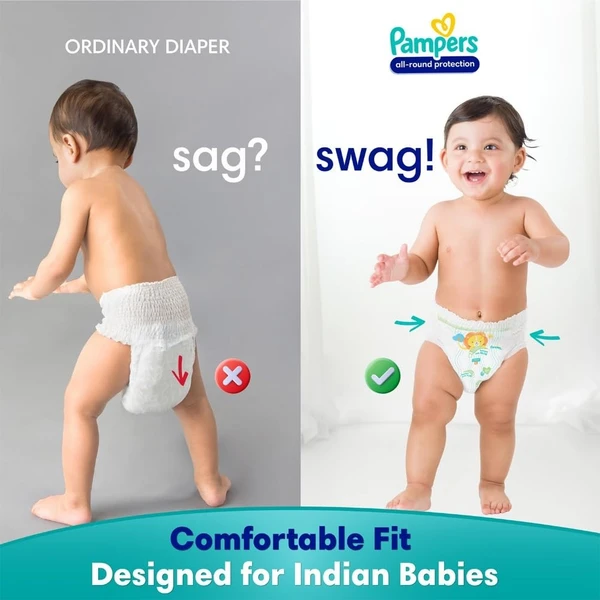 Pampers All Round Protection Pant Style Baby Diapers, Large (L), 20 Count, Anti Rash Blanket, Lotion with Aloe Vera, 9-14 Kg Diapers - 9-14 Kg Diapers