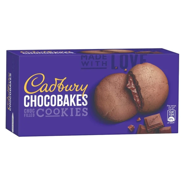 Cadbury Chocobakes ChocFilled Cookies, 150 g - 150 g (Pack of 1), Chocolate