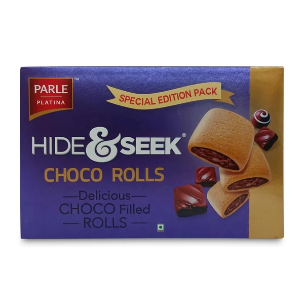 Parle Platina Hide & Seek Choco Rolls, 250g - 
