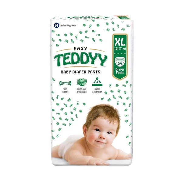 TEDDYY  TEDDYY Baby Easy Pant Diapers Extra Large 54 Count (Pack of 1) - XL, 54.0