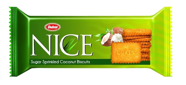 Dukes NICE Sugar Sprinkled Coconut Biscuit - 150 g (Pack of 1), Coconut