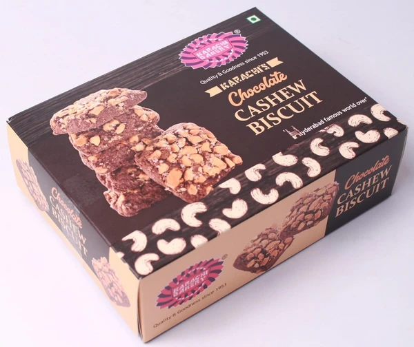 Karachi Bakery Chocolate Cashew Biscuits, 400g - Chocolate Cashew