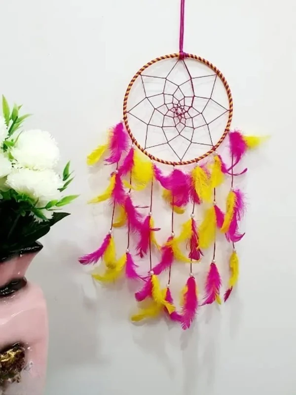 Dream Catcher Wall Hanging  Home Decor Car Hanging Decorative Height 49CM,Multicolor (Pack of 1)
