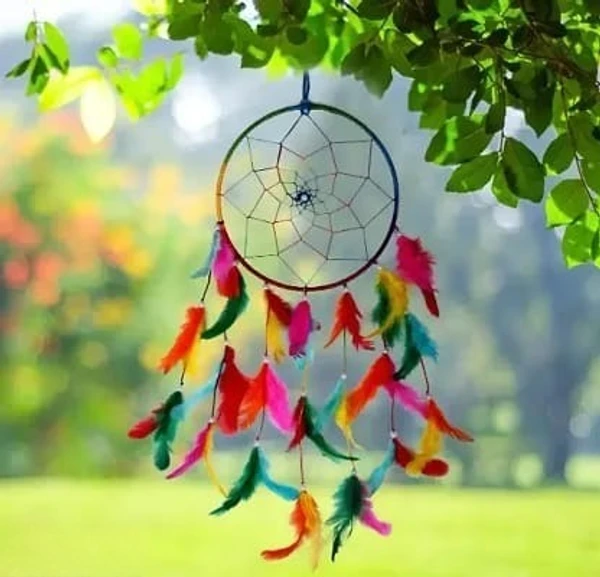 DULI Multicolor Dream catcher Wall Hanging for Home Decoration Dreamcatcher Feather Hanging Decorative