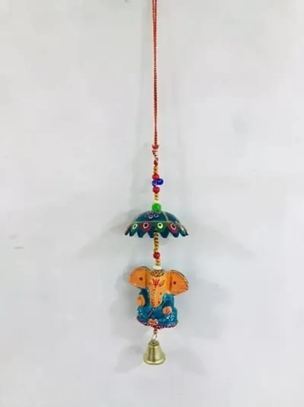 Single choki  Ganesha wall Hanging  with Bell