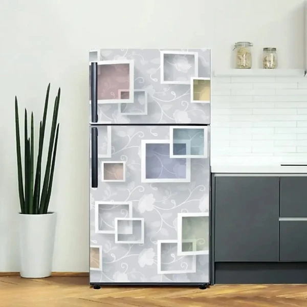 Self Adhesive Fridge Sticker Single/Double Door Full Size (160x60) Cm Fridge Stickers | Refrigerator Wall Stickers for Kitchen Decoration | Sticker for Fridge Door (DibbePeDibba)