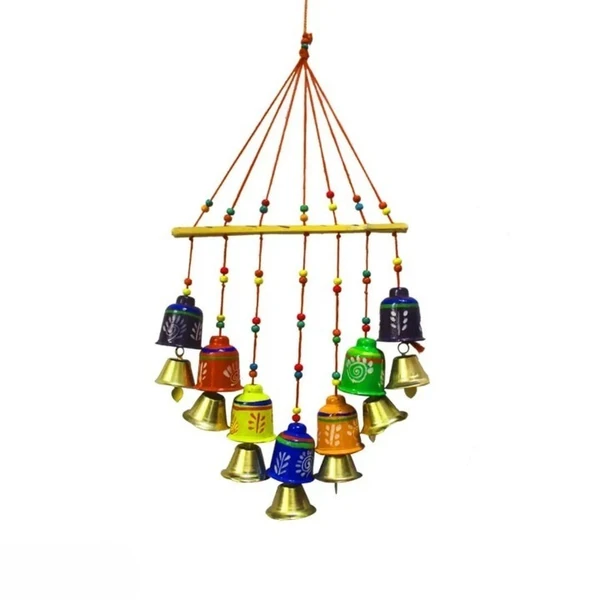 Beautiful Handmade Traditional Art Hanging Jhumar Showpiece Wind Chimes