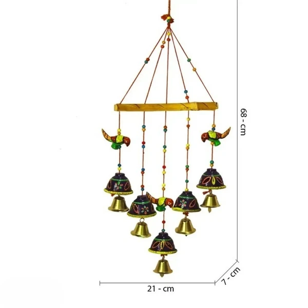 Beautiful Handmade Traditional Art Hanging Jhumar Showpiece Wind Chimes