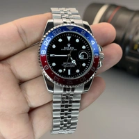 Rolex GMT Master Silver Quartz Watch for Men