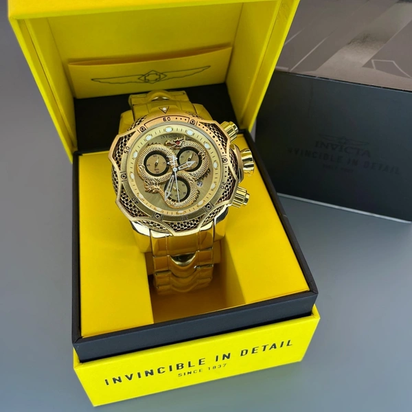 Invicta Venom Golden Chronograph Men's Watch