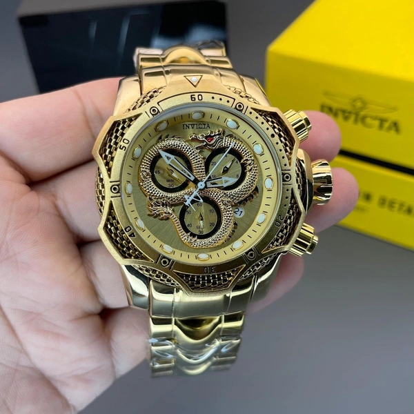 Invicta Venom Golden Chronograph Men's Watch